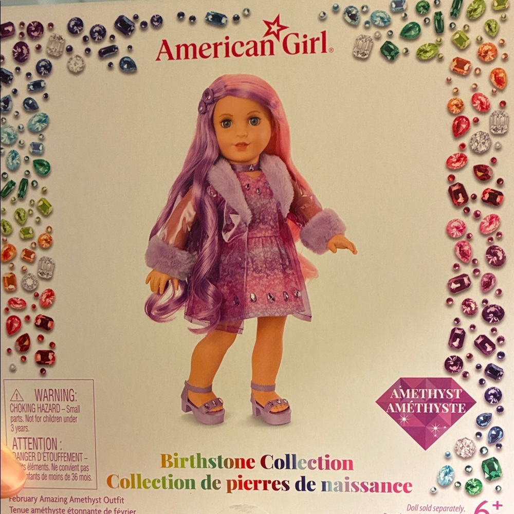 American Girl birthstone collection amethyst February